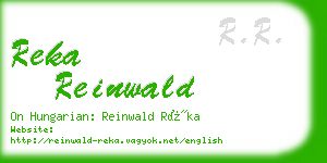 reka reinwald business card